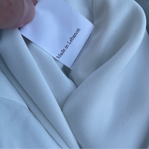 GEMY MAALOUF Shimmery Silver Short Skirt with Beaded Details Size 16/18 - Picture 13 of 13